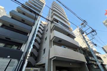 アリュージュ南千住の外観（南西側から）