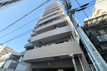 アリュージュ南千住の外観（南東側から）