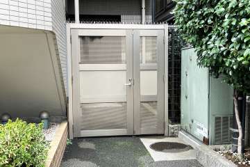 駐輪場の出入り口