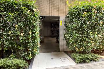駐輪場の出入り口