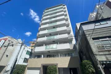 ハピネ蔵前鳥越の外観（南西側から）