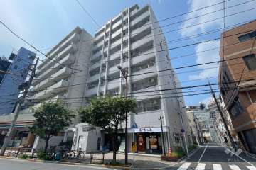 スカイコート入谷の外観（北西側から）