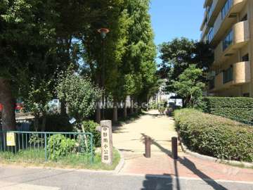 敷地に隣接する『中野南小公園』