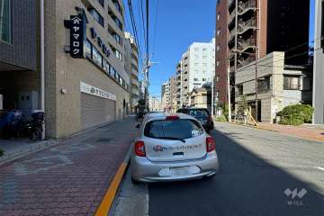 敷地東側の前面道路　