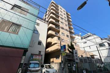 浅草橋シティハイツの外観（南西側から）