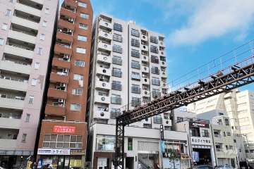 下谷サニーハイツの外観（南側から）