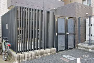 駐輪場の出入り口