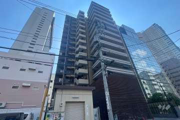 レーベンリヴァーレ浅草エヴァープライドの外観（北東側から）