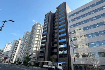 ライオンズ浅草橋レジデンスの外観（北西側から）