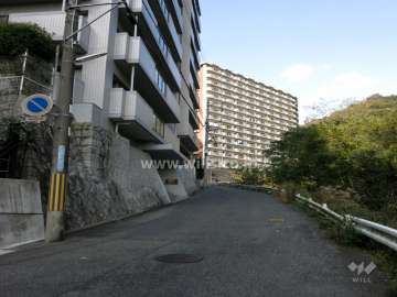 敷地南東側の前面道路