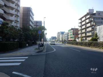 敷地北側の前面道路（国道2号線）