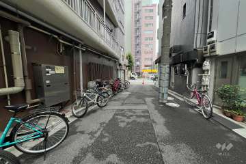 敷地西側の前面道路　　