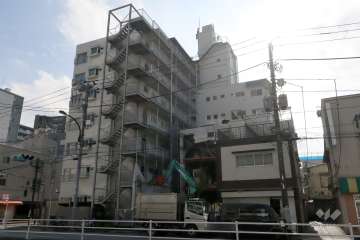 三の輪フラワーマンション(北西側から)