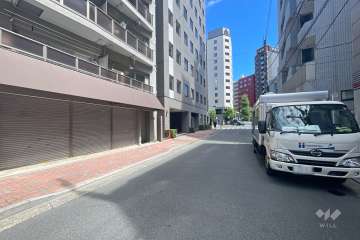 敷地南側の前面道路　