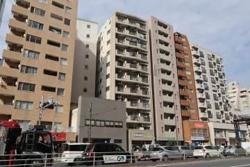 エクレール入谷の外観(南東側から)