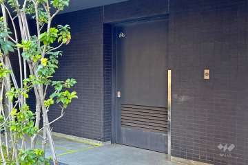 敷地部分にある駐輪場