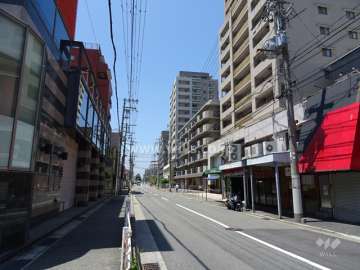 敷地南側の前面道路
