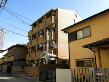シャルマンフジ御影弐番館の外観（北西側から）