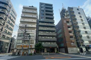 プレミアムキューブジー上野の外観（北西側から）