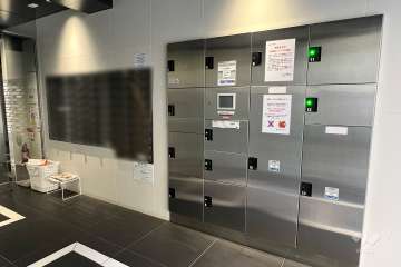 共用ポストと宅配ボックス