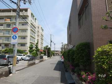 敷地南東側前面道路（南西側から）