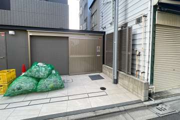 駐輪場の出入り口　