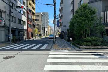 敷地北側の前面道路
