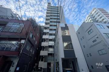 ティモーネプレミアム三ノ輪ステーションの外観（北西側から）