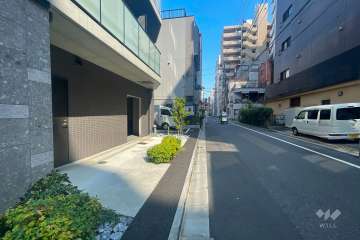 敷地南側の前面道路　