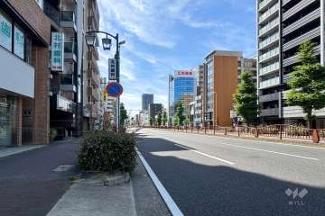 敷地南西側の前面道路