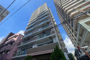 ライオンズマンション新小岩駅前弐番館の外観（東側から）