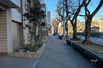 敷地東側の前面道路