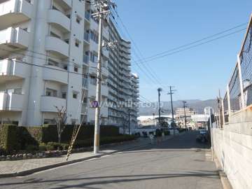 敷地北東側の前面道路