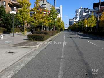敷地南側の前面道路