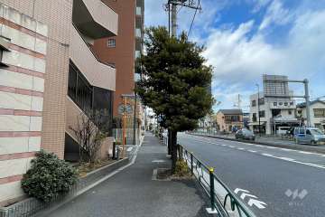 敷地東側の前面道路