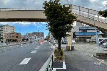 敷地東側の前面道路　