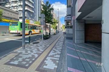敷地南西側の前面道路