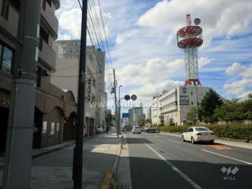 敷地北側は国道2号線に面しています。