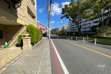 敷地南側の前面道路