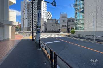 敷地南西側の前面道路