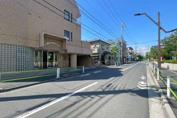 敷地東側の前面道路