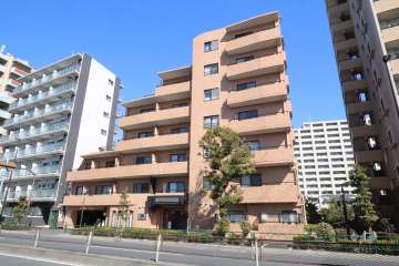 ライオンズマンション青戸第5の外観(南西側から)