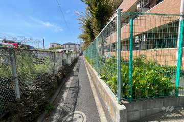 敷地南側の前面道路　