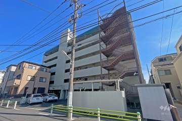 金町コーポの外観（北西側から）