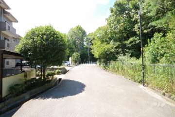 マンションの北側前面道路(東側から-)