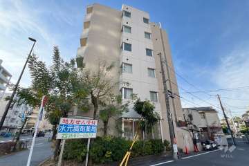 金町ハイツ（東金町4丁目）の外観（北東側から）
