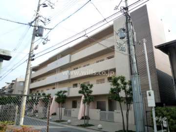 チュリス芦屋川の外観（北西側から）