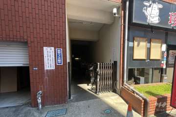 駐輪場の出入り口