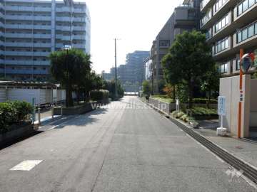 敷地東側の前面道路