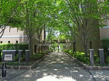 1番館と2番館との間の公開空地